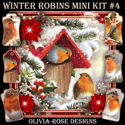 Winter Robins Mini Kit #4  
