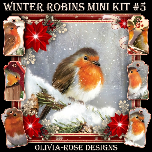 Winter Robins Mini Kit #5  