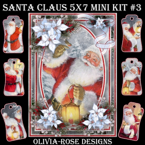 Santa Claus 5X7 Mini Kit #3