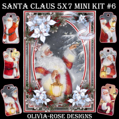 Santa Claus 5X7 Mini Kit #6