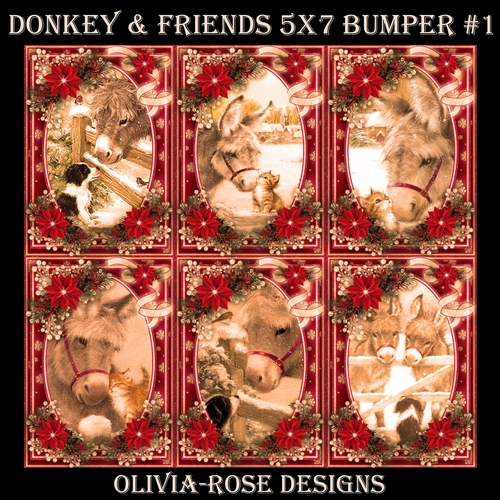 Donkey & Friends 5 X 7 Bumper Kit #1