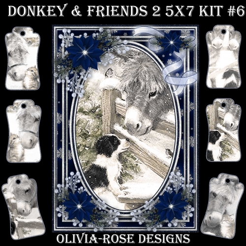 Donkey & Friends 2 5X7 Mini Kit #6 1  