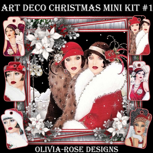 Art Deco Christmas Mini Kit #1  