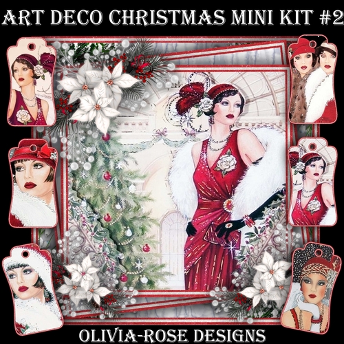 Art Deco Christmas Mini Kit #2  