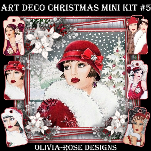 Art Deco Christmas Mini Kit #5  