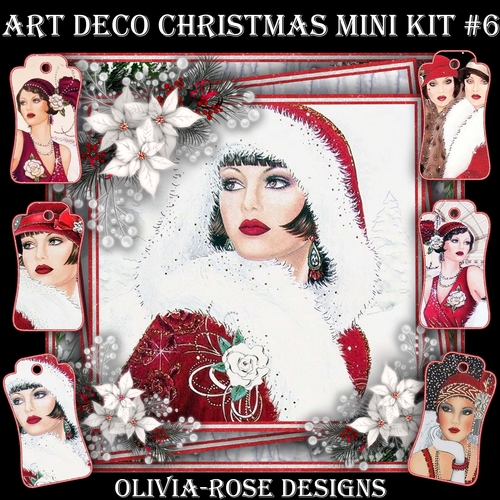 Art Deco Christmas Mini Kit #6  