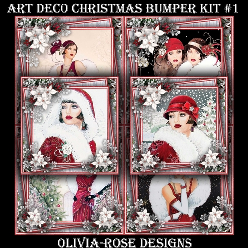 Art Deco Christmas Bumper Kit #1  