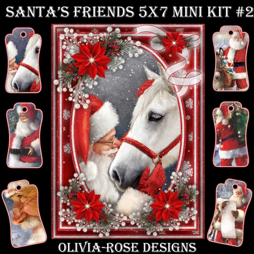 Santas Friends 5X7  Mini Kit #2