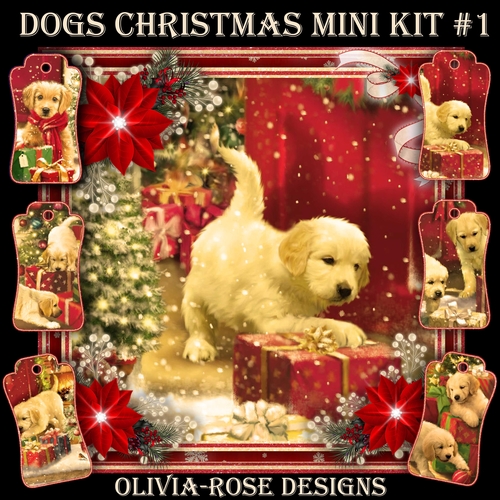Dogs Christmas Mini Kit #1   