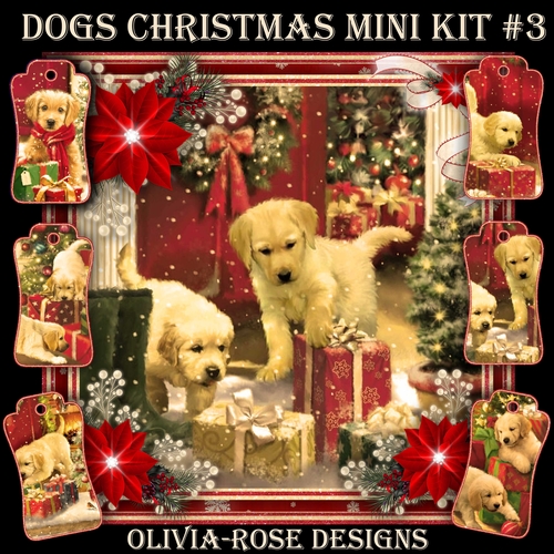 Dogs Christmas Mini Kit #3   
