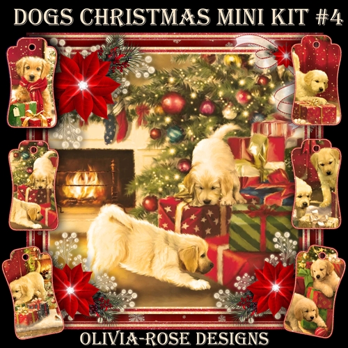 Dogs Christmas Mini Kit #4   