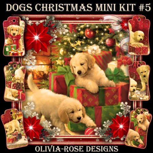 Dogs Christmas Mini Kit #5   