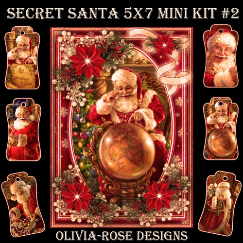 Secret Santa 5X7  Mini Kit #2
