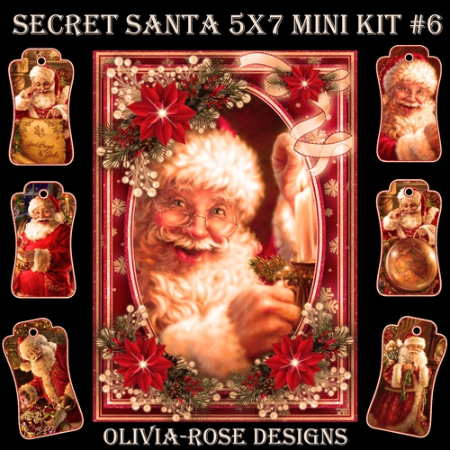 Secret Santa 5X7  Mini Kit #6