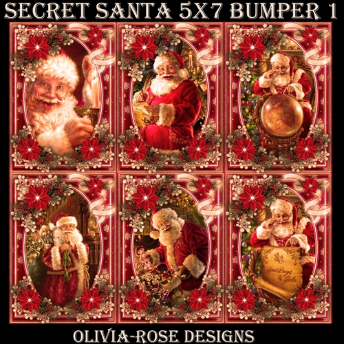 Secret Santa 5X7  Bumper Kit #1