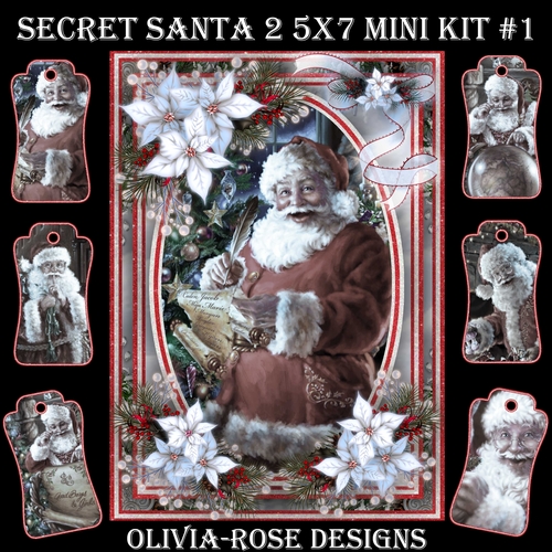 Secret Santa 2 5X7  Mini Kit #1