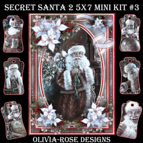 Secret Santa 2 5X7  Mini Kit #3