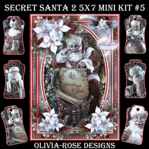 Secret Santa 2 5X7  Mini Kit #5