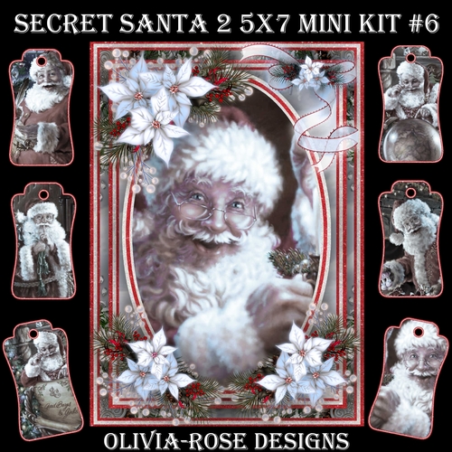 Secret Santa 2 5X7  Mini Kit #6