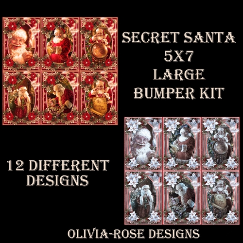 Secret Santa 1&2 5X7  Bumper Kit #1