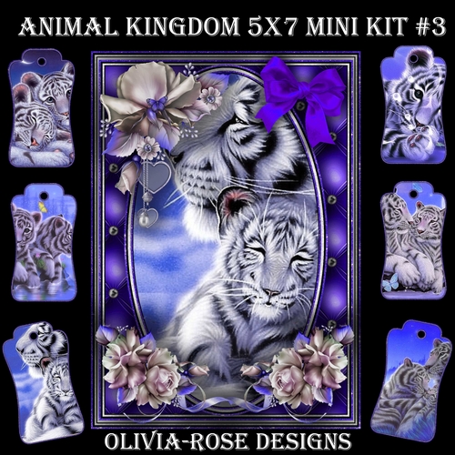 Animal Kingdom 5X7  Mini Kit #3
