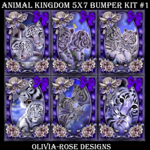 Animal Kingdom  5X7  Bumper Kit #1
