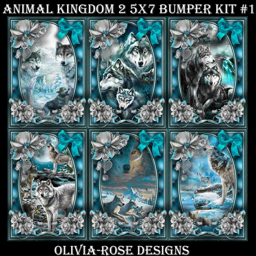 Animal Kingdom 2 5X7  Bumper Kit #1