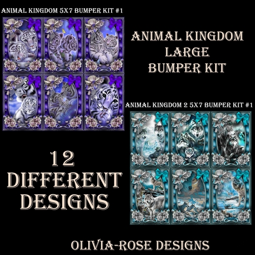 Animal Kingdom 1&2 5X7  Bumper Kit #1