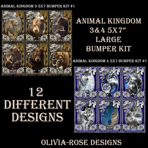 Animal Kingdom 3&4 5X7  Large Bumper Kit #1