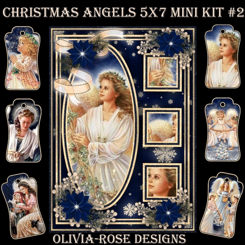 Christmas Angels 5X7 Mini Kit #2