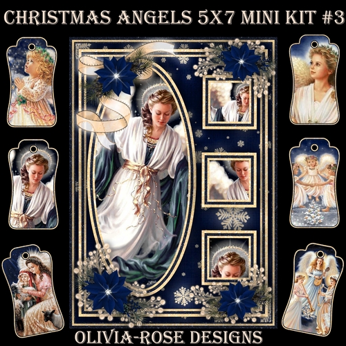 Christmas Angels 5X7 Mini Kit #3