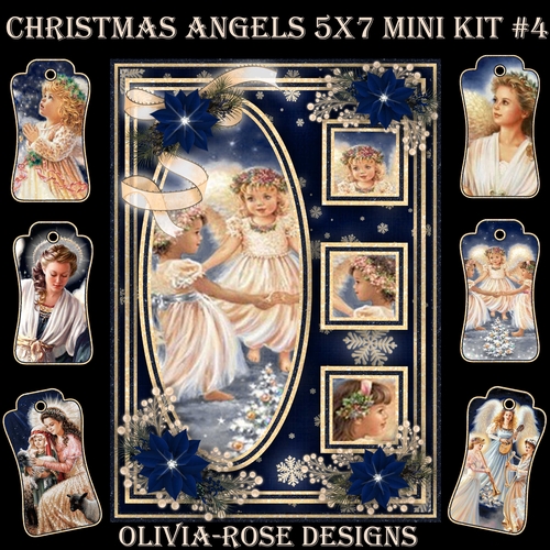 Christmas Angels 5X7 Mini Kit #4