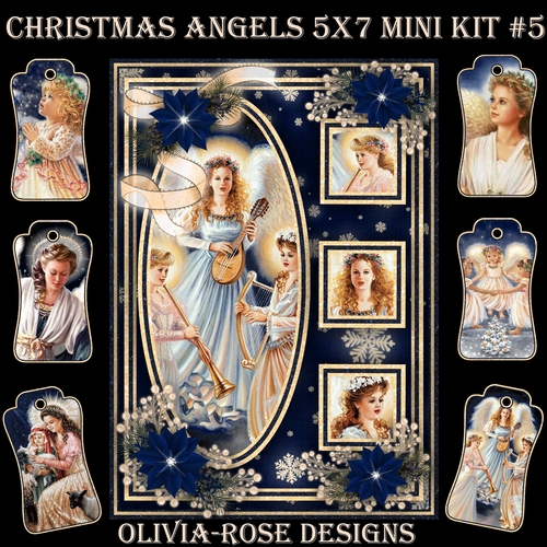 Christmas Angels 5X7 Mini Kit #5
