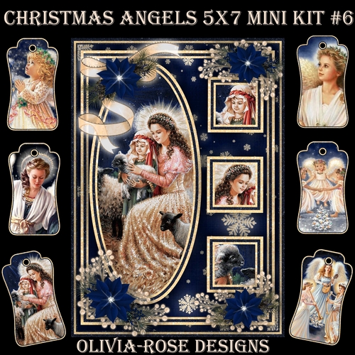 Christmas Angels 5X7 Mini Kit #6