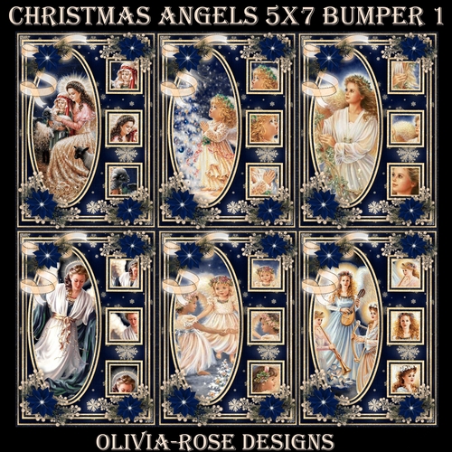 Christmas Angels 5X7  Bumper Kit #1