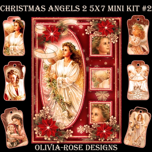 Christmas Angels 2 5X7 Mini Kit #2
