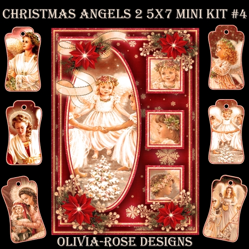Christmas Angels 2 5X7 Mini Kit #4