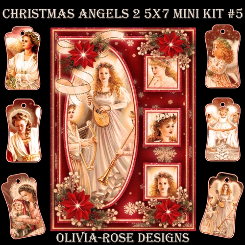 Christmas Angels 2 5X7 Mini Kit #5