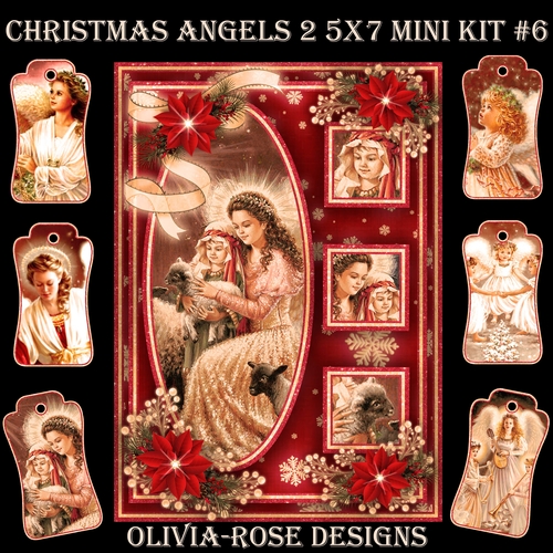 Christmas Angels 2 5X7 Mini Kit #6