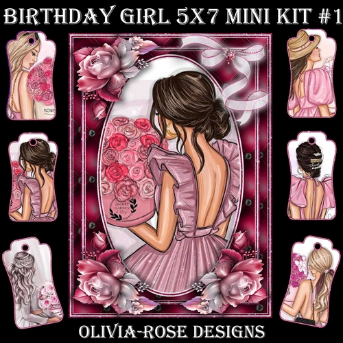 Birthday Girl 5X7 Mini Kit #1