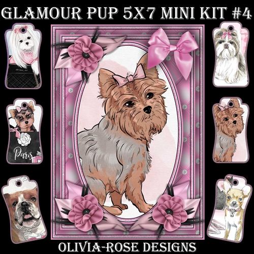 Glamour Pup   5X7 Mini Kit #4 1  