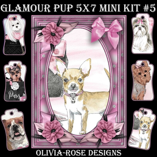 Glamour Pup   5X7 Mini Kit #5 1  