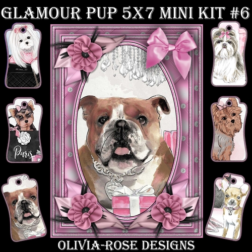 Glamour Pup   5X7 Mini Kit #6 1  