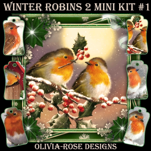 Winter Robins 2 Mini Kit #1  