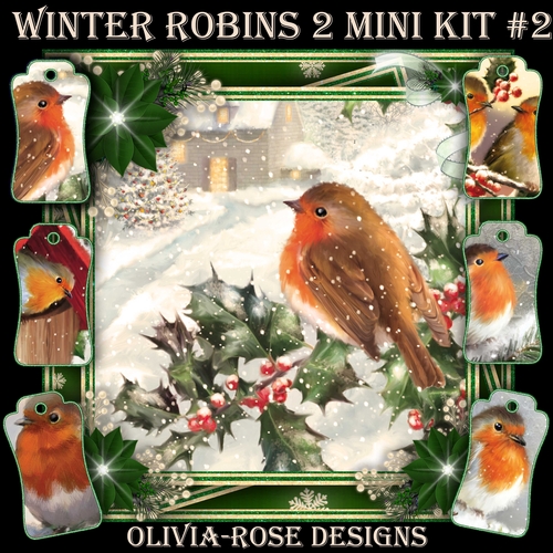 Winter Robins 2 Mini Kit #2  