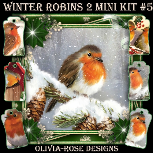 Winter Robins 2 Mini Kit #5  