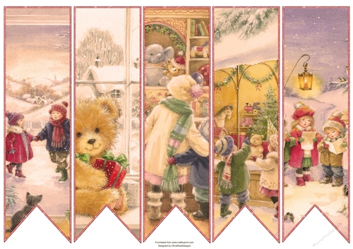 Christmas Vintage Bookmarks #6
