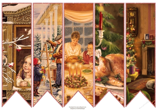 Christmas Vintage Bookmarks #8