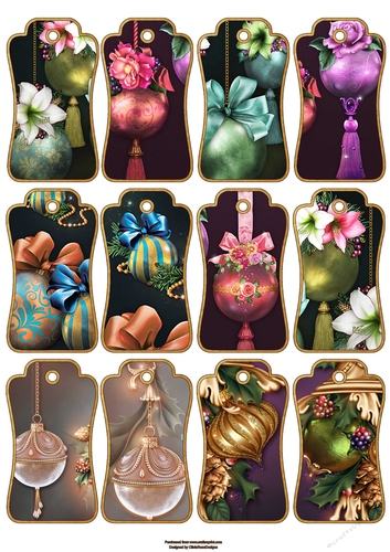 Luxury Christmas Gift Tags #3