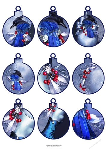 Luxury Christmas Gift Tag Baubles  #3